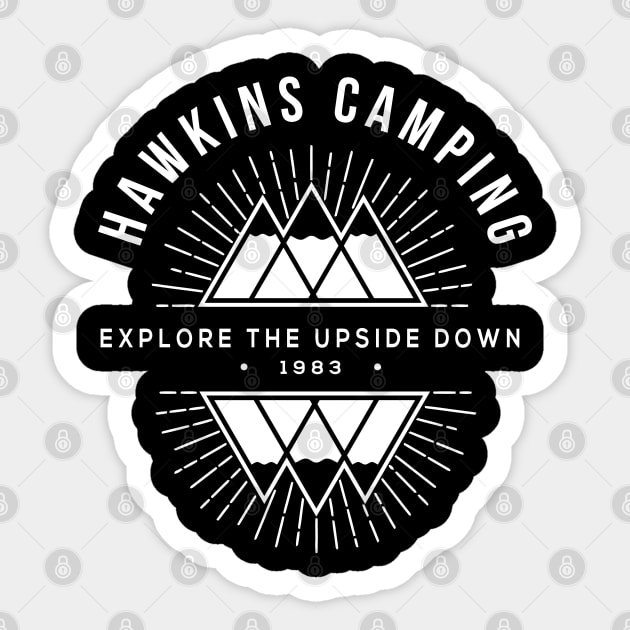 Hawkins Camping Explore Sticker by archivos podcast